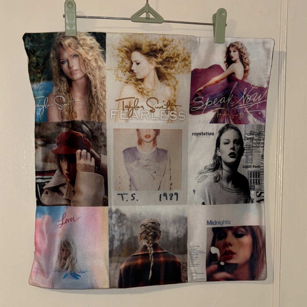 Taylor Swift Album Cover Pillow case only(no pillow) -new never used